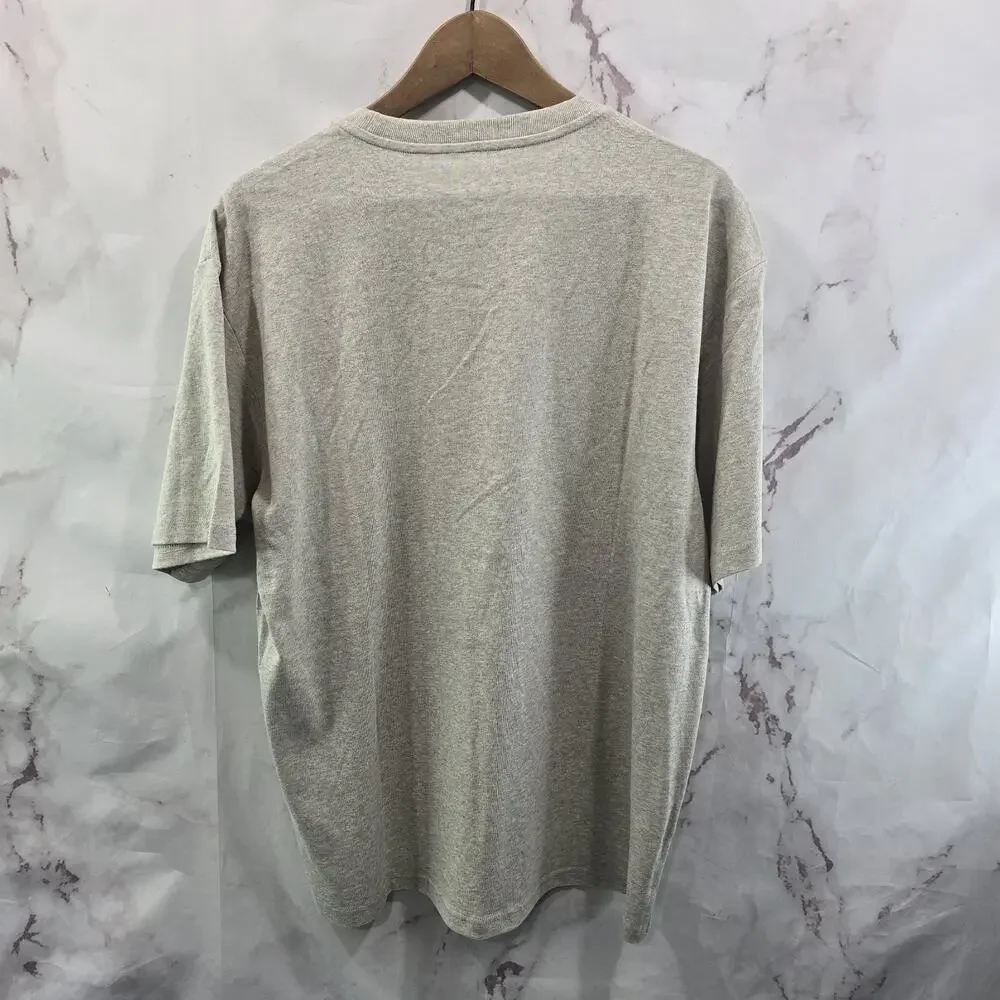 Everlane T Shirt Mens Medium Oatmeal Short Sleeve Crew Organic Cotton Premium - Picture 6 of 11